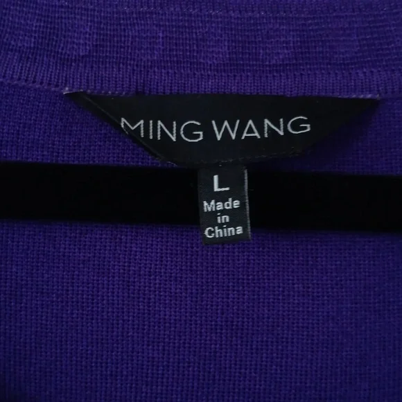 Ming Wang Purple Studded Cardigan and Top Set #3357 - Picture 5 of 11